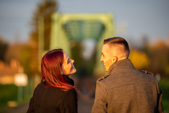 Girl flirting with guy